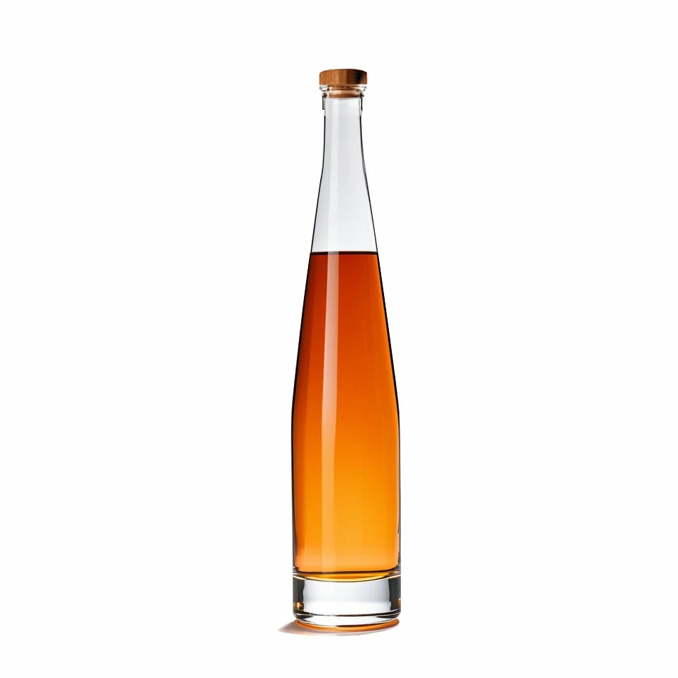 330ml 660ml Long Neck Flower Shape Bottom Spirits Bottle