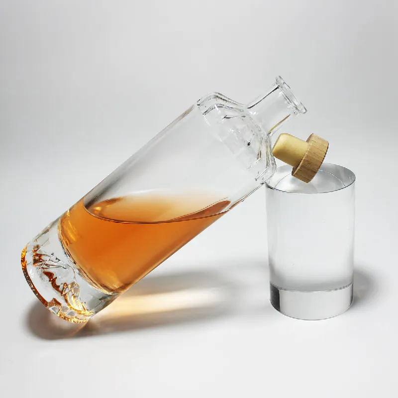 Mountain Shape Bottom Gin Spirits Bottle