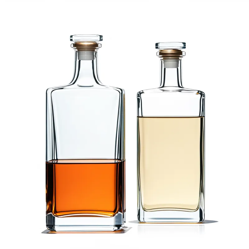 Customized Square Shape Vodka Bottle
