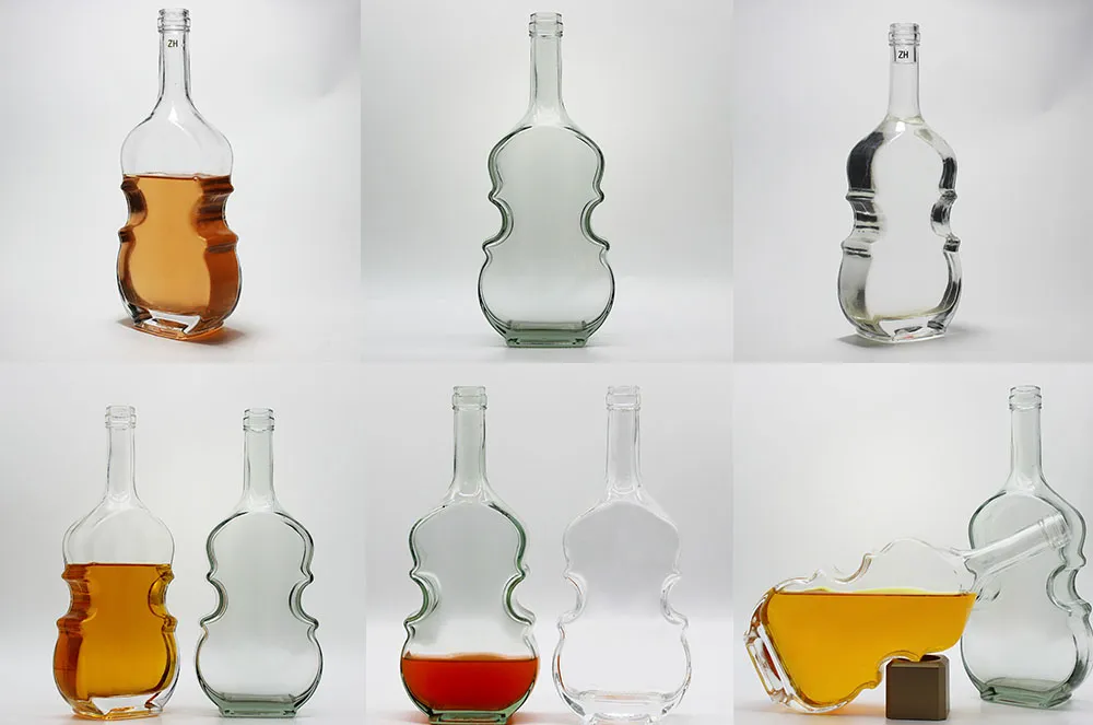 Violin Shape Whisky Vodka Spirits Bottle 