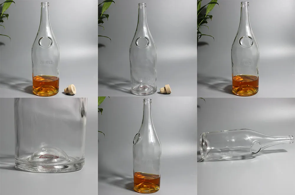 Super Flint Glass Gin Bottle
