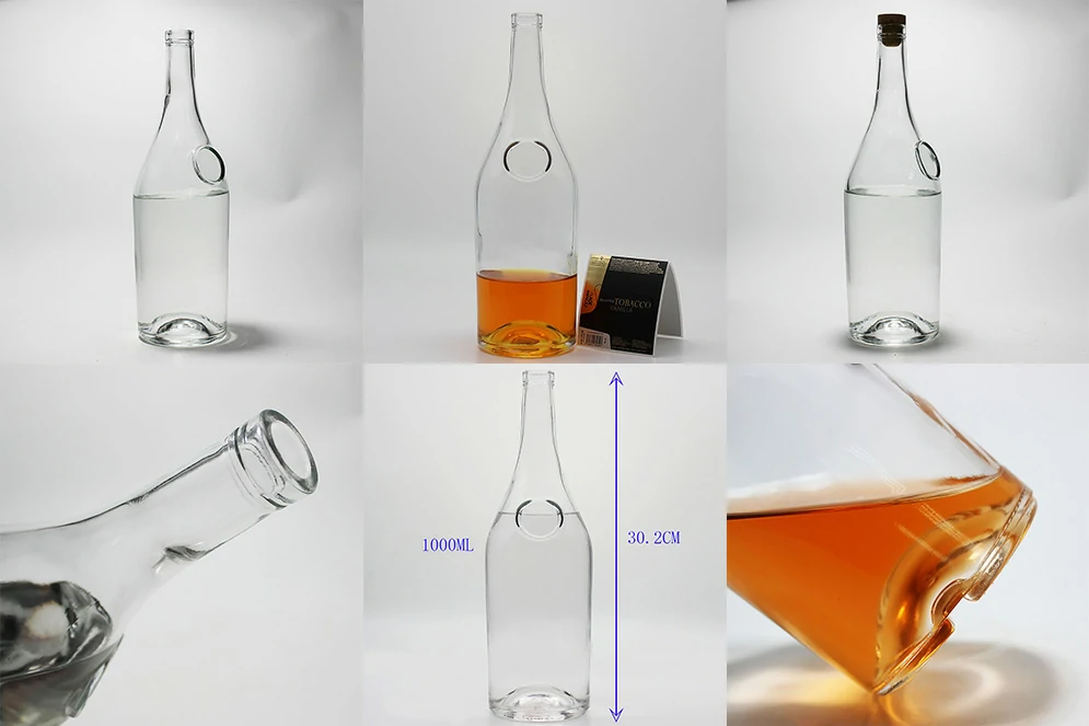 Super Flint Glass Gin Bottle 1000ml