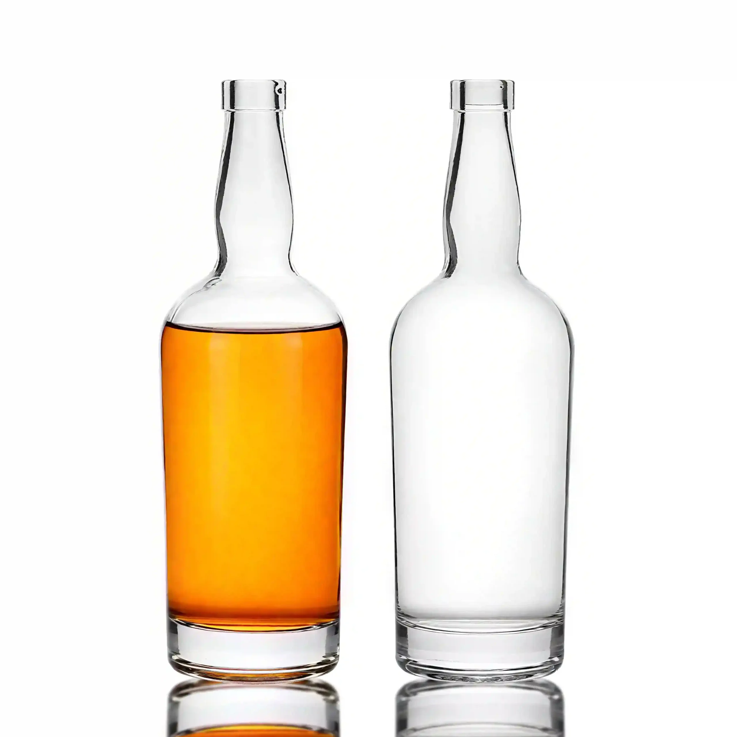 Customized Extra Flint Rum Glass Bottle 750ml