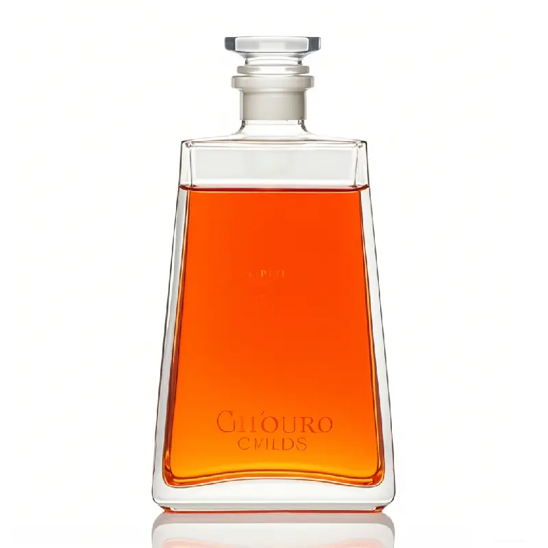 Flat Trapezoidal Glass Bottle