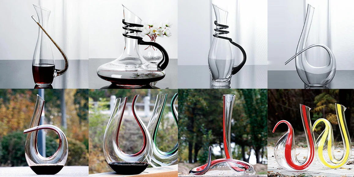 Custom Luxury Crystal Glass Wine Carafe Decanter