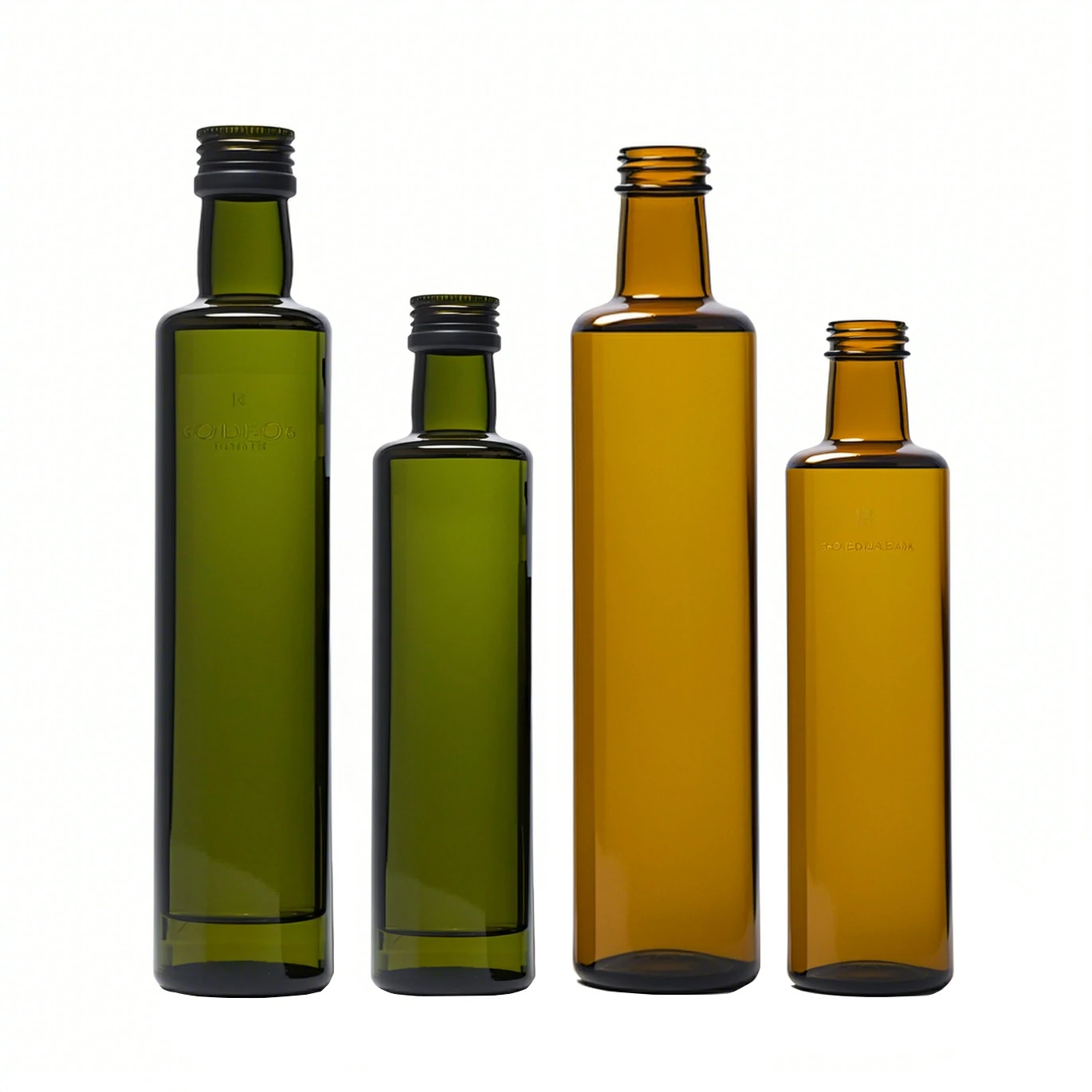 Amber Color Green Olive Glass Bottle 500ml 250ml
