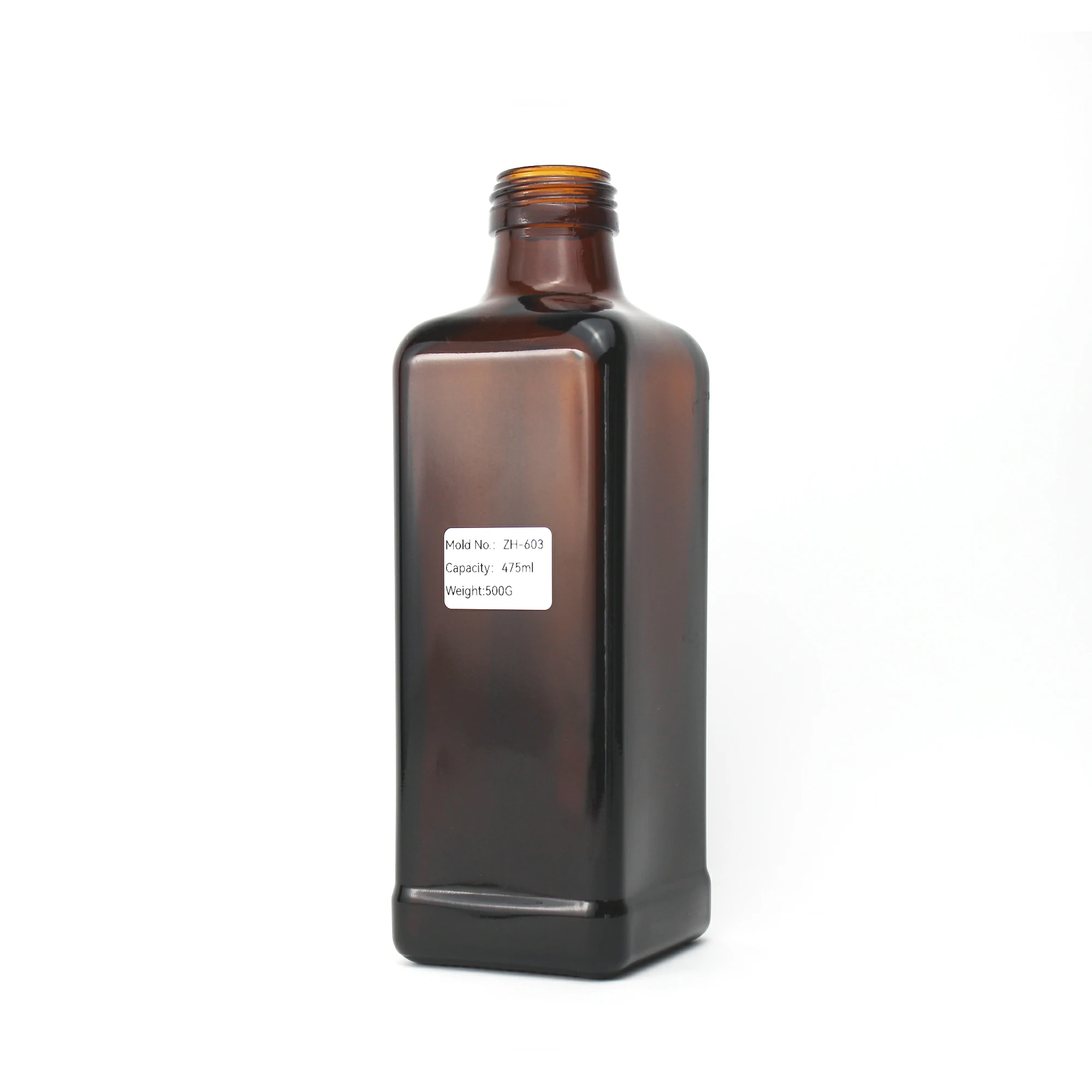 Amber Glass Oil Bottle 475ml