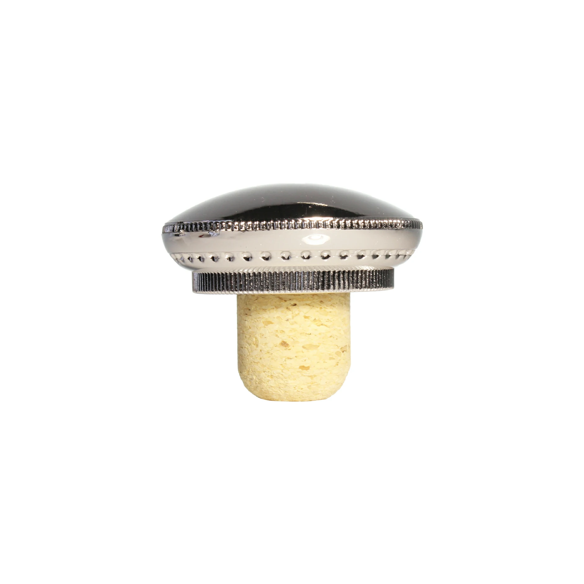 Customized Size Silvery Plated ABS Plastic Brandy XO Bottle Cork Cap