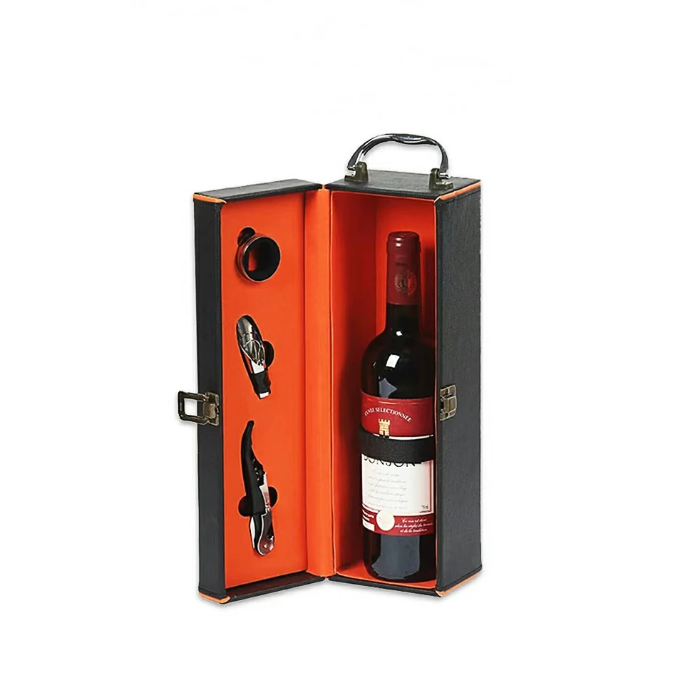 High-end Red Wine Packaging Leather Box