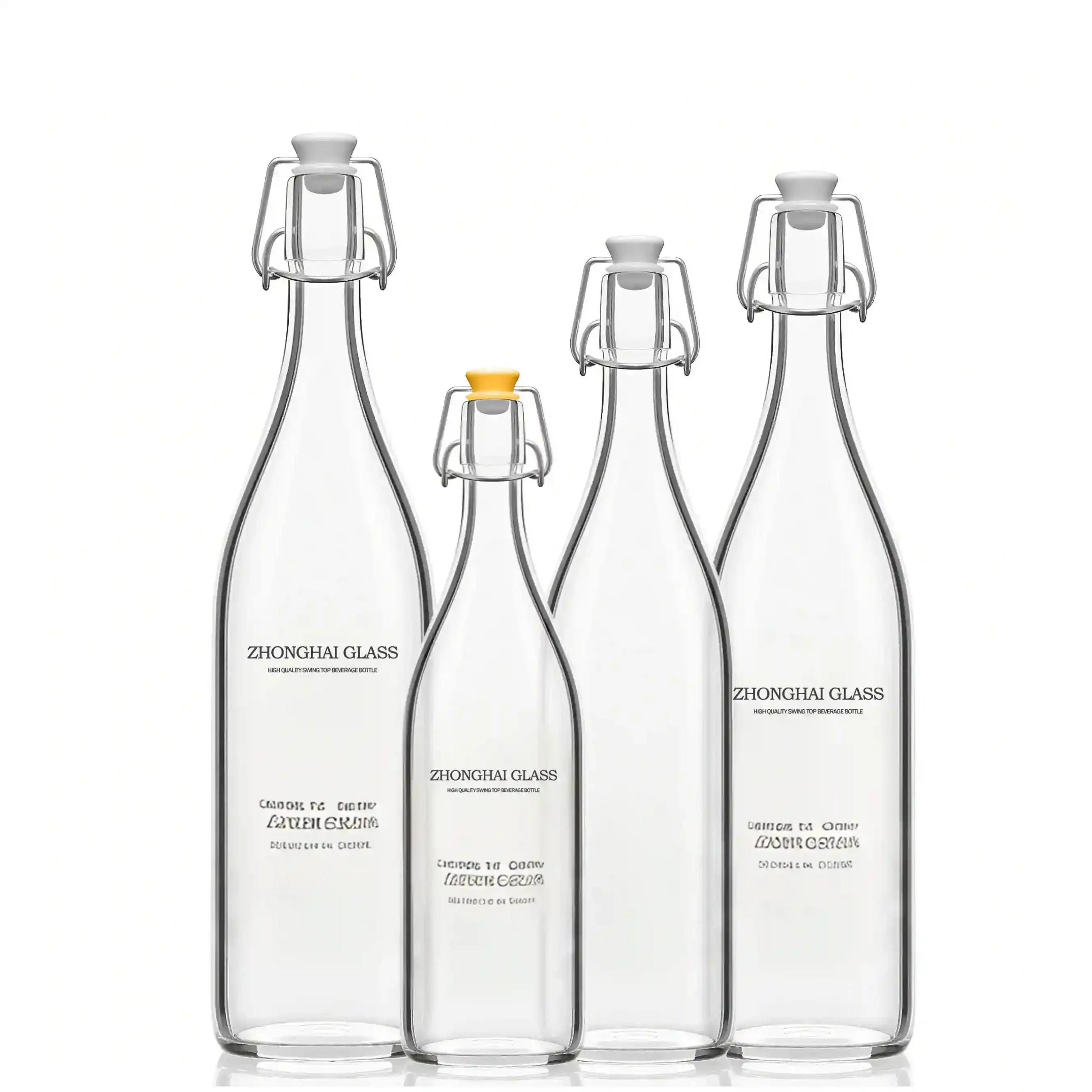 Swing Top Glass Bottle With Leakproof Seal 500ml 750ml 1L