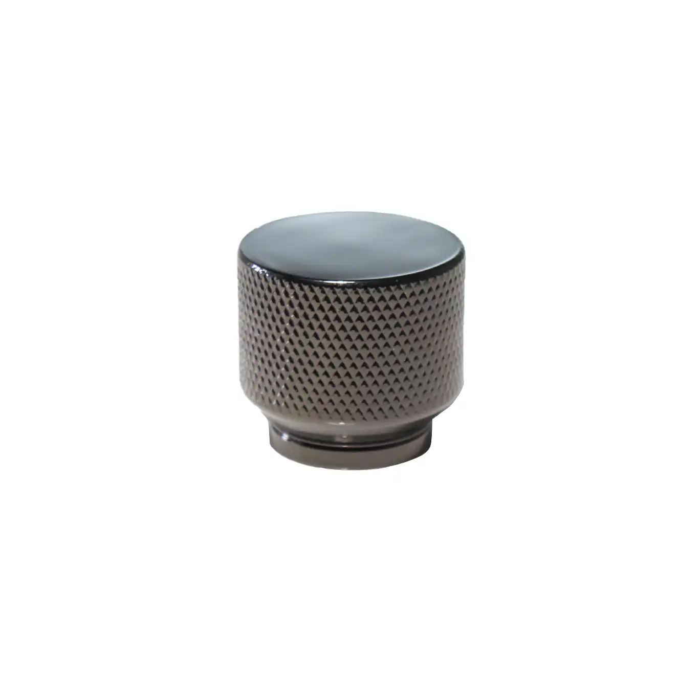 Black Embossed Debossed Zamac Perfume Cap