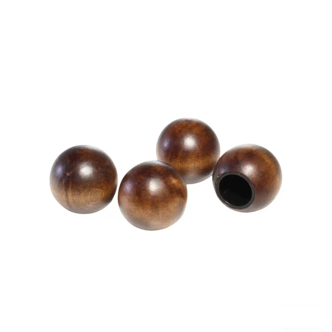 Brown Ball Shape Perfume Cover Schima Superba Wooden Cap for Glass Bottle