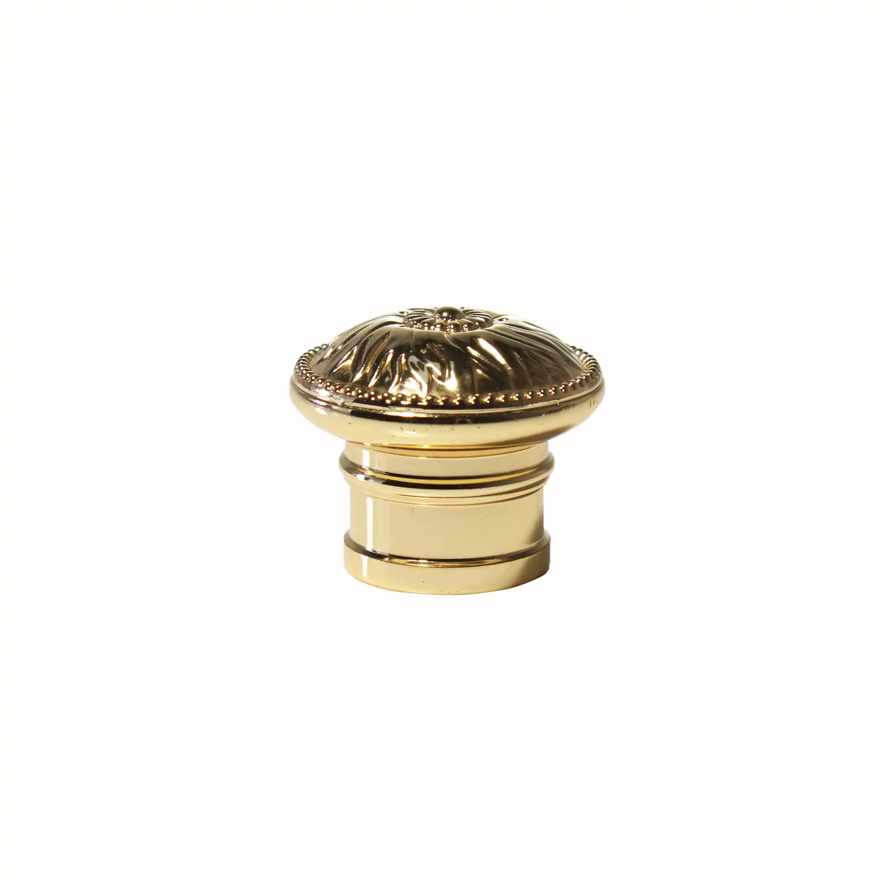 Durable and Non-Spill Gold Zamac Perfume Lids