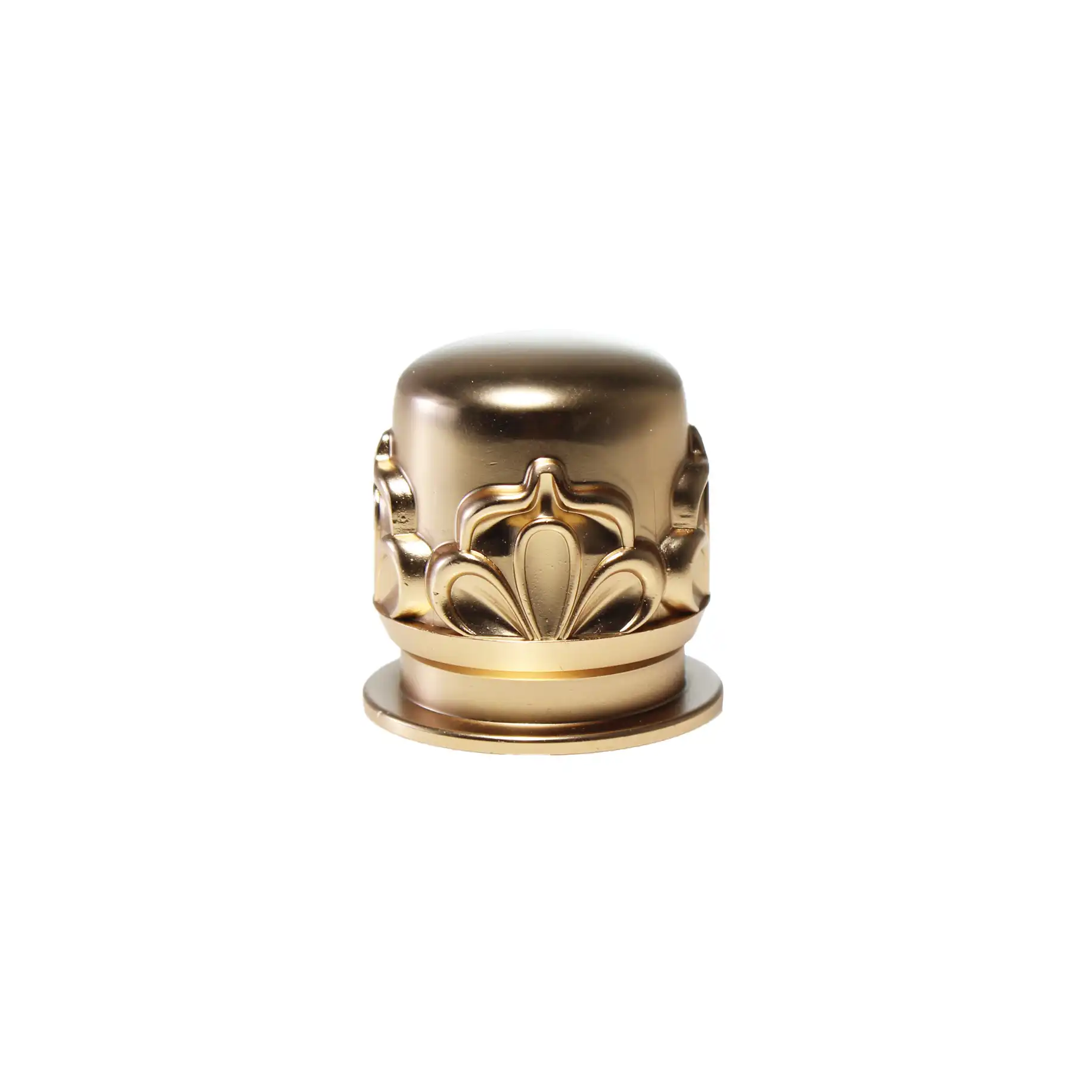 Luxury Customized Logo Golden Metal Zamac Perfume Bottle Cap