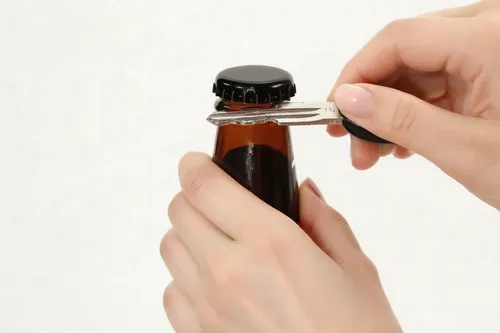 Open The Bottle Cap With A Key