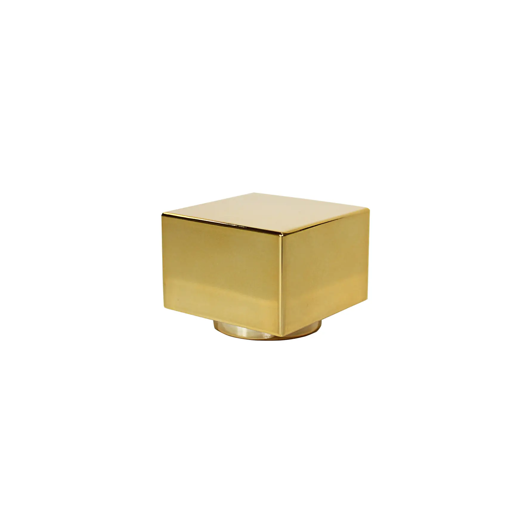 Square Shaped Golden ABS PP Perfume Cap