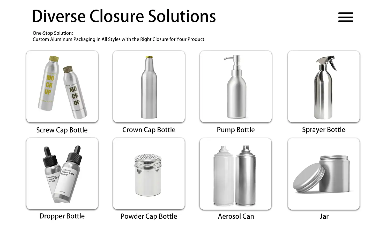 Diverse Closure Solutions