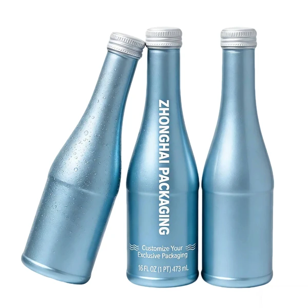 High End Creative Soda Beverage Mineral Water Aluminum Bottle